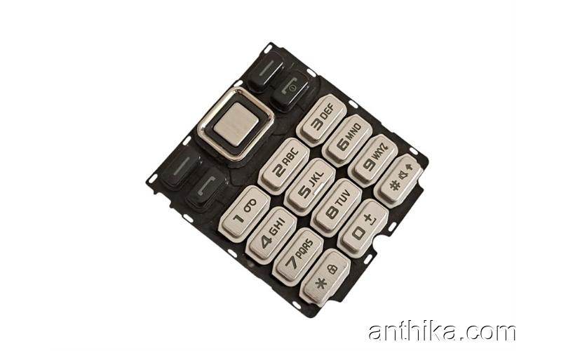 Samsung C3322 Tuş Original Menu Keypad Grey New