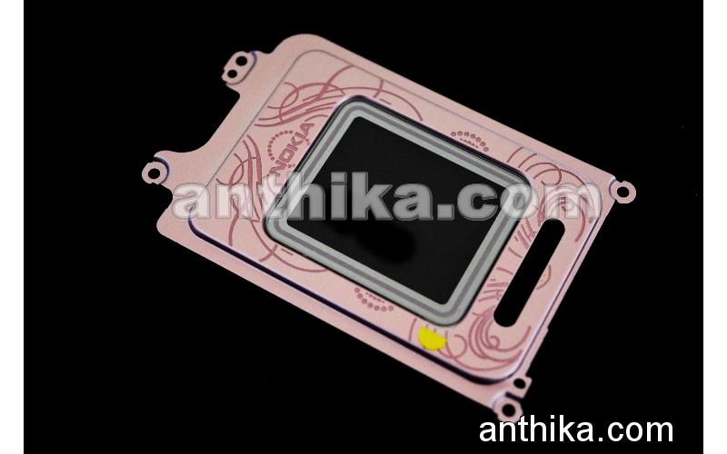 Nokia 7390 Ekran Çerçeve Original Lcd Display Frame Pink New 0264373