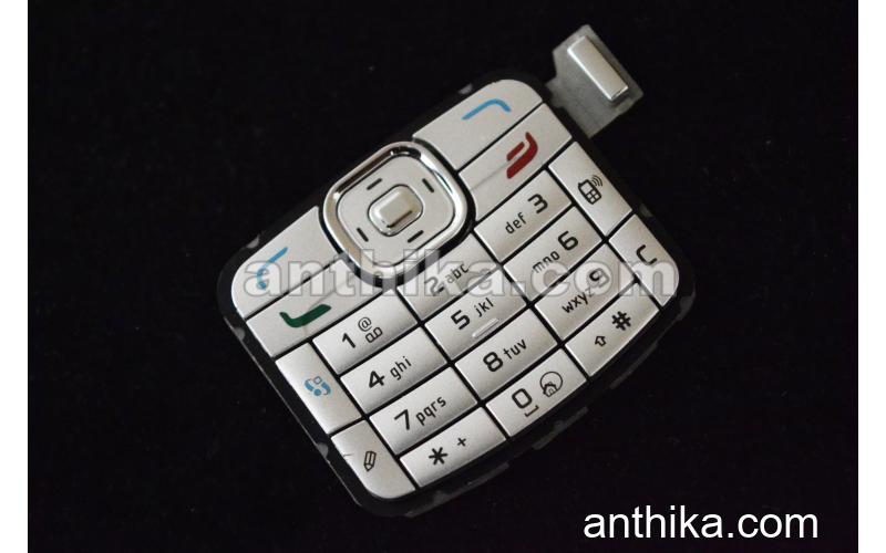 Nokia N70 Tuş Original Keypad Silver New