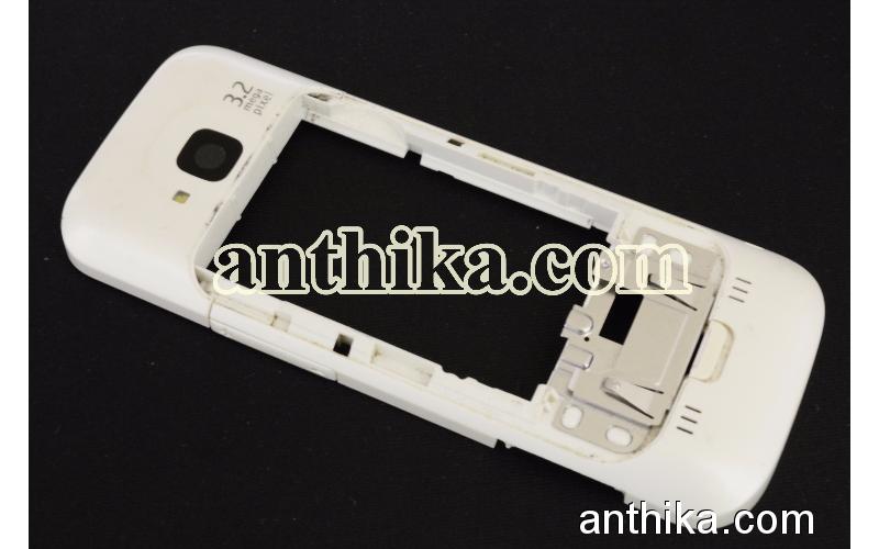 Nokia C5 Kasa Orjinal Middle Cover Frame White Used