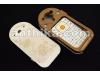 Nokia 7370 Kapak Kasa Tuş Original Middle Cover Keypad Chreme Brown New