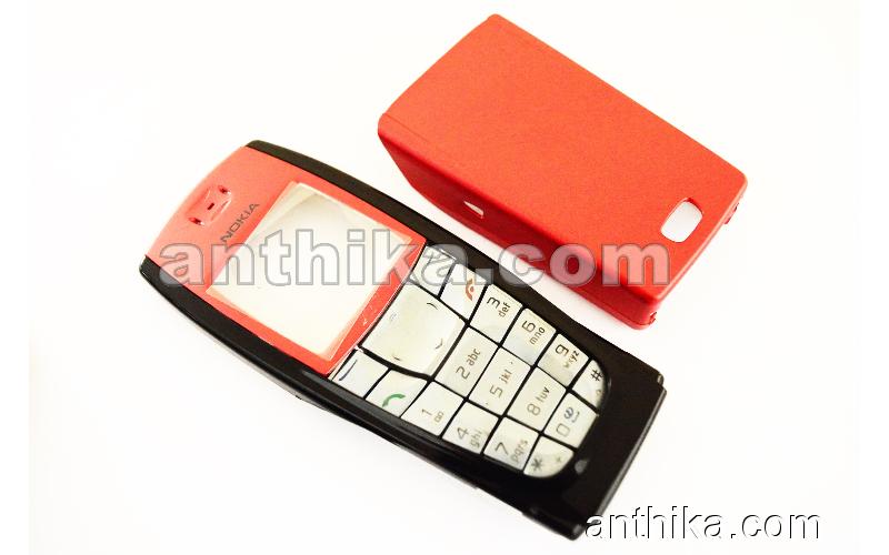 Nokia 6220 Kapak Tuş High Quality Xpress on Cover Black Red New