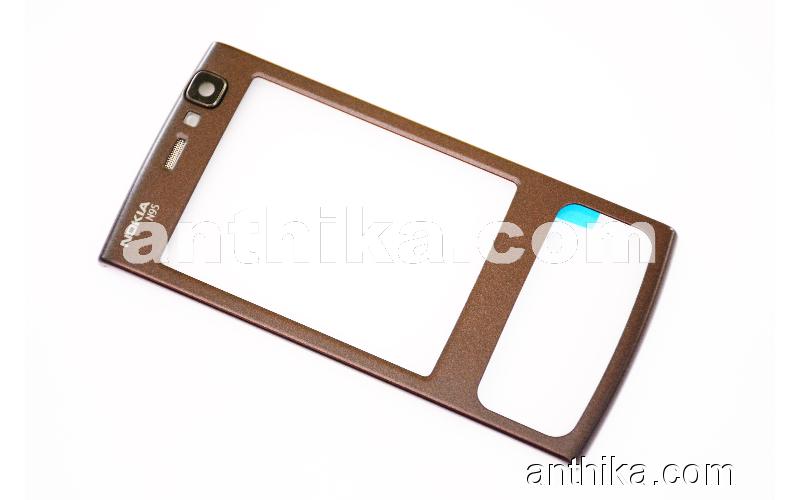 Nokia N95 Kapak Speaker Original Front Cover Earspeaker Brown New