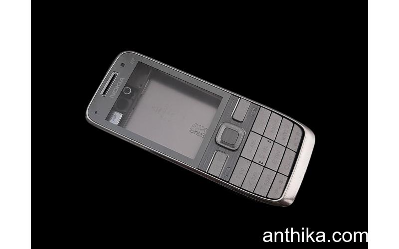 Nokia E52 Kapak Kasa Tuş Buzzer Original Full Housing Grey New Condition