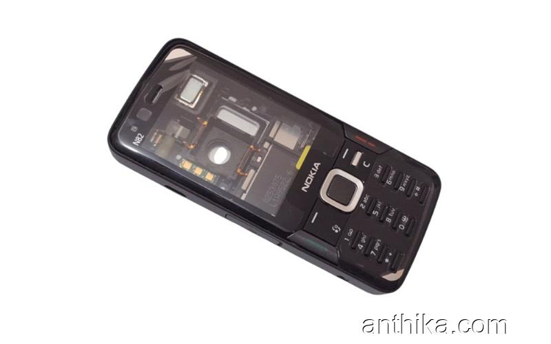Nokia N82 Kapak Kasa Tuş Board Original Full Housing Black New