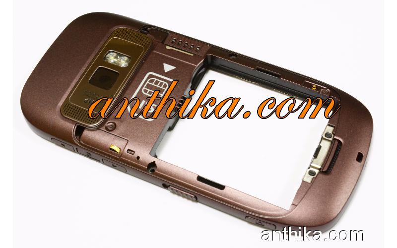 Nokia C7 Kasa Original Middle Cover Frame Brown Used - 1