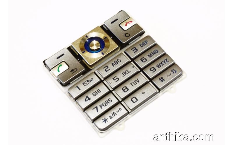 Sony Ericsson K610 K610i Tuş Orjinal Keypad Silver New