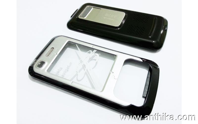 Nokia 6110 Navigator Kapak Takım Black Cover