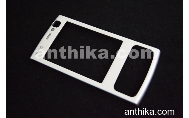 Nokia N95 Kapak Speaker Original Front Cover Earspeaker Silver