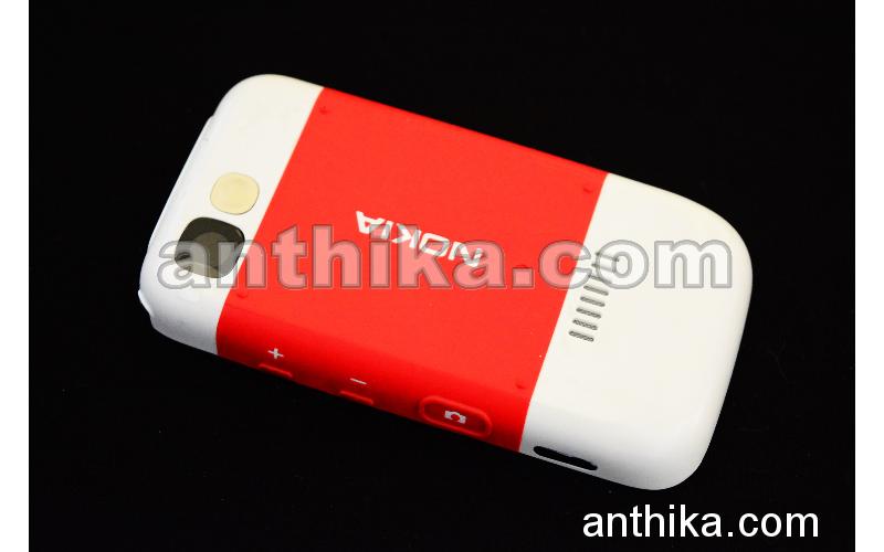 Nokia 5200 5300 Kapak Original Battery Cover Red White New