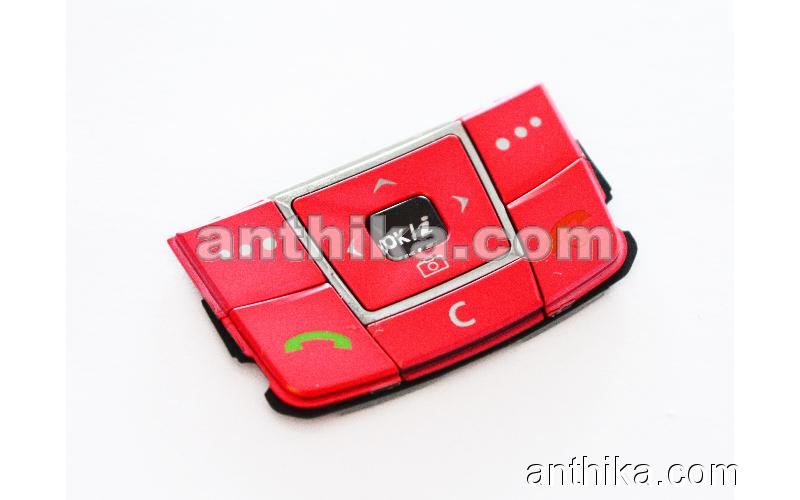 Samsung E250 Tuş Original Menu Keypad Red Used