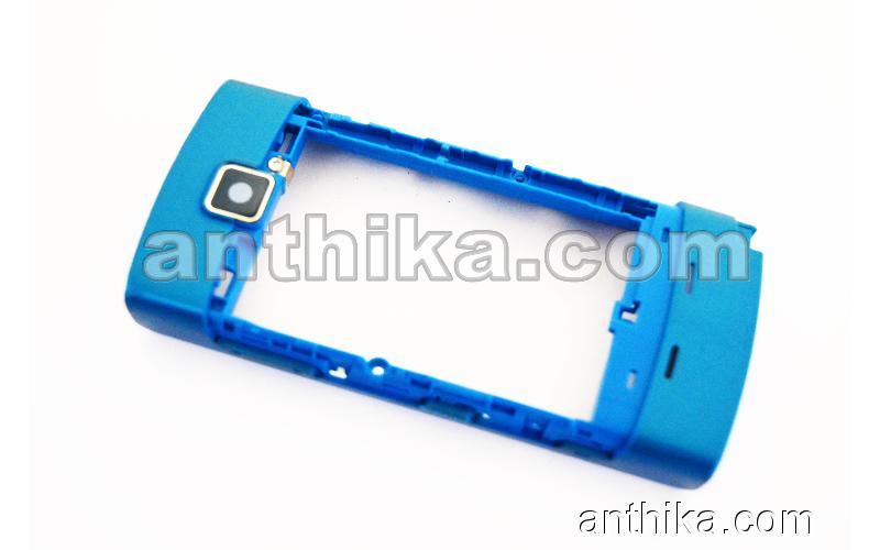 Nokia 5250 Kasa Kapak Original Middle Cover B-Cover Blue Used