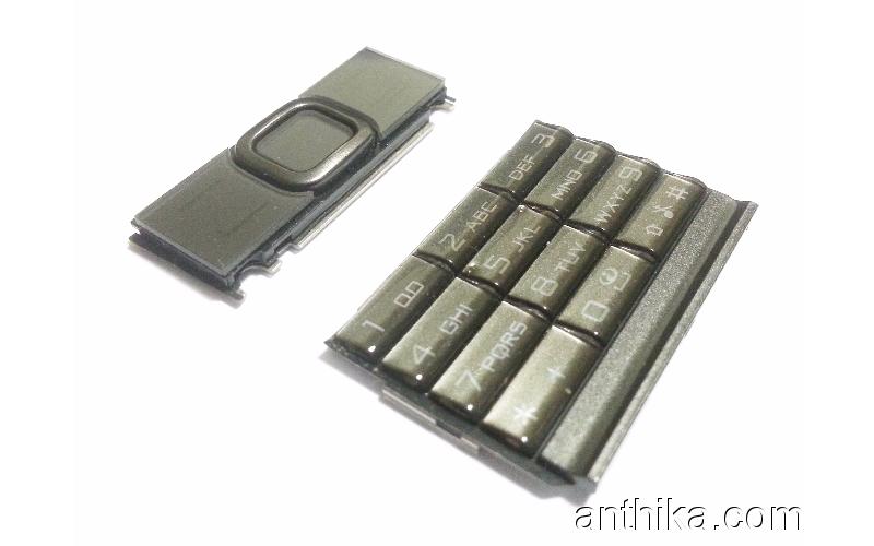 Nokia 8800 Carbon Arte Tuş Takım Orjinal Keypad Set Used-4