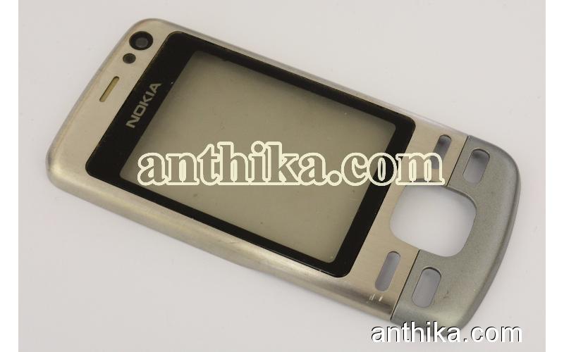 Nokia 6600i Slide Kapak Orjinal Front Cover Grey Used