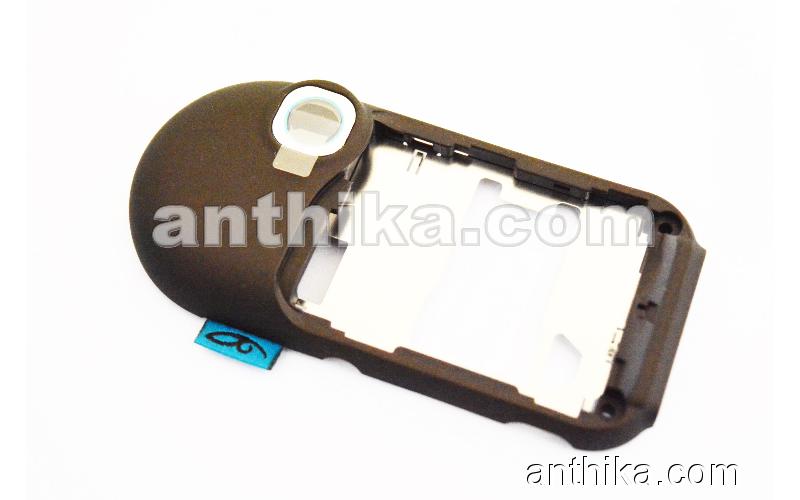 Nokia 7373 Kasa Original Middle Cover Brown New