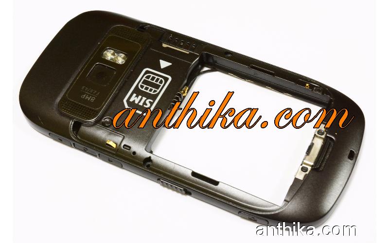 Nokia C7 Kasa Original Middle Cover Frame Black Used - 5