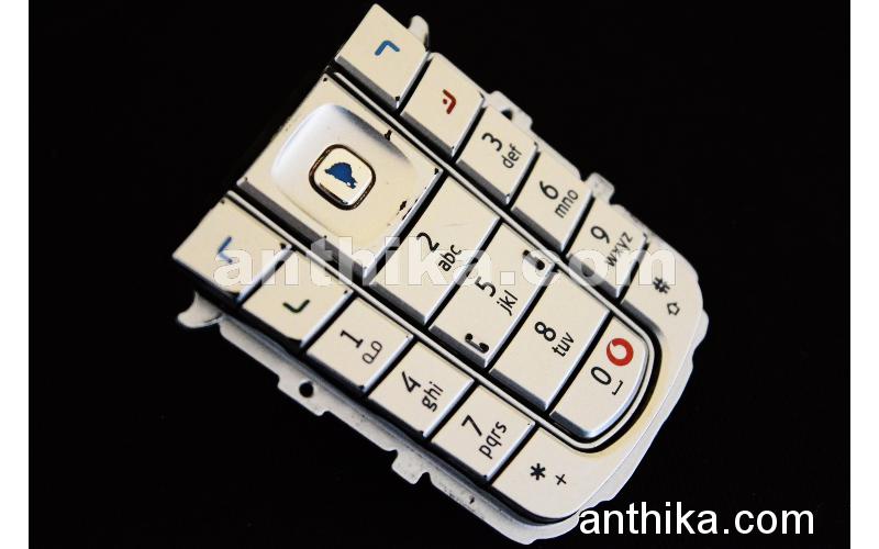 Nokia 6230i Tuş Original Keypad Silver Used-4