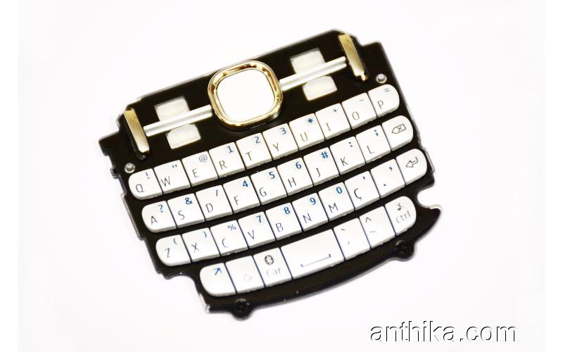 Nokia 200 Asha Tuş Orjinal Keypad White New