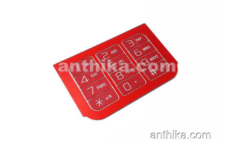 Sony Ericsson w910 w910i Tuş Original Numeric Keypad Red Used