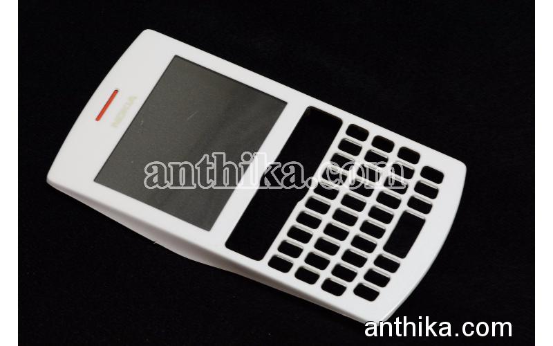 Nokia Asha 205 Kapak Orjinal Front Cover White Used 0259937