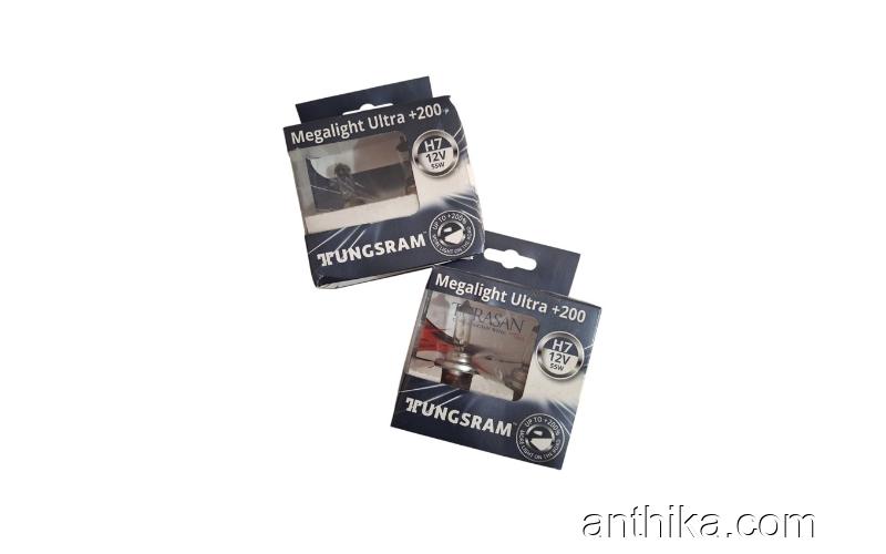 TUNGSRAM 12V H7 AMPUL 55W 200 FAZLA BEYAZ IŞIK 2 ADET