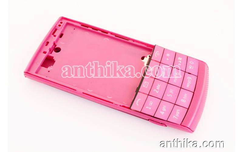 Nokia X3-02 Kapak Kasa Tuş Orjinal Kalitesinde Full Housing Pink New