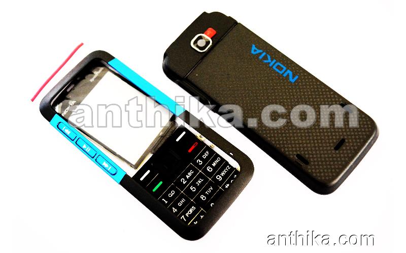 Nokia 5310 Kapak Tuş High Quality Cover and Keypad Black Blue New