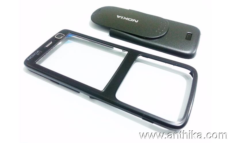 Nokia N73 Kapak Takım Black Cover