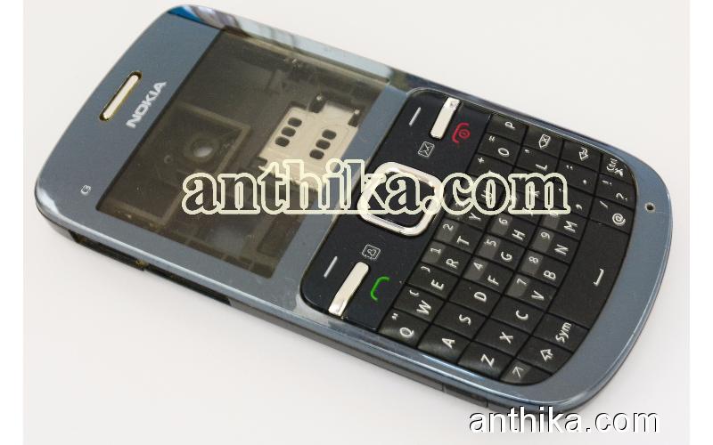 Nokia C3 Kapak Kasa Tuş Orjinal Full Housing Navy Blue Used