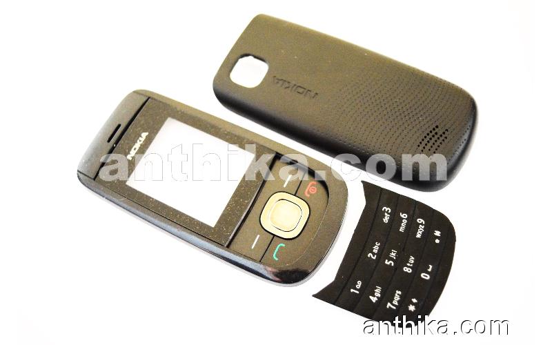 Nokia 2220 Slide Kapak Tuş Set High Quality Cover Black New