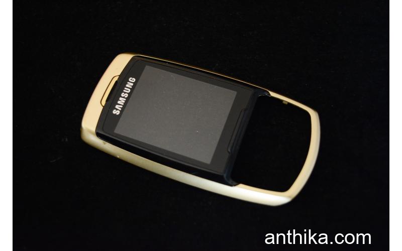 Samsung E830 Kapak Original Front Cover Gold Used