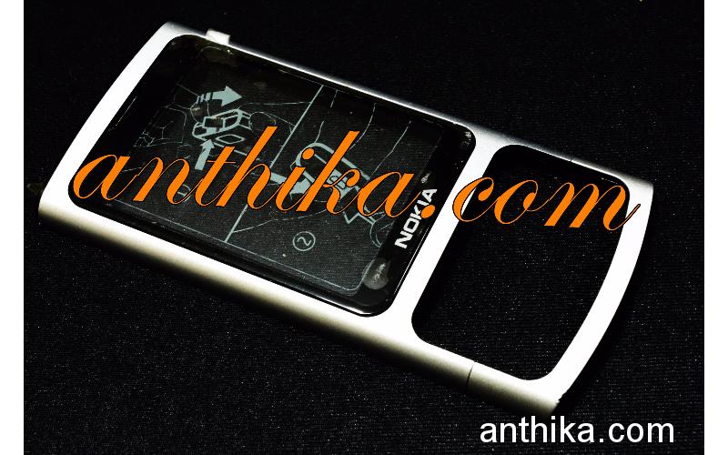 Nokia 6700 Slide Kapak Orjinal Front Cover Silver New 0255362