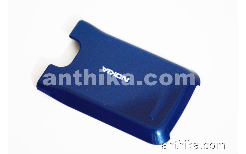 Nokia 6120 Classic Kapak Original Battery Cover Navy Blue New