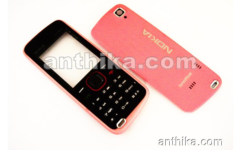 Nokia 5220 Kapak Tuş High Quality Cover and Keypad Black Pink New