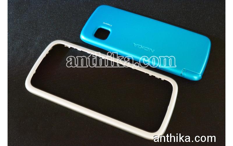 Nokia 5230 Kapak Orjinal Kalitesinde Battery Cover Blue New