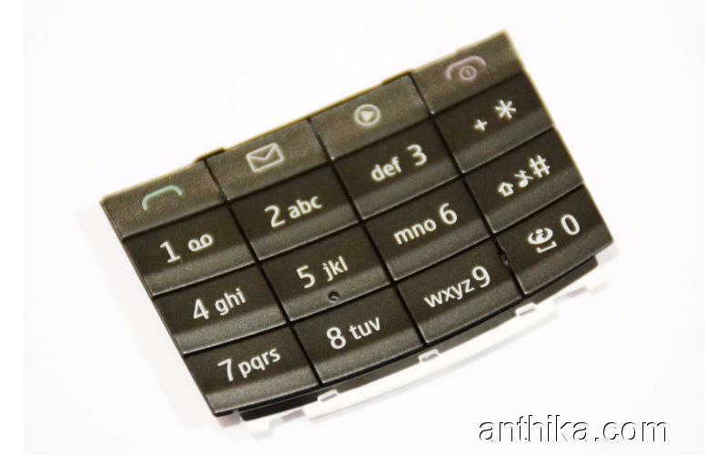 Nokia X3-02 Tuş Orjinal Keypad Black New