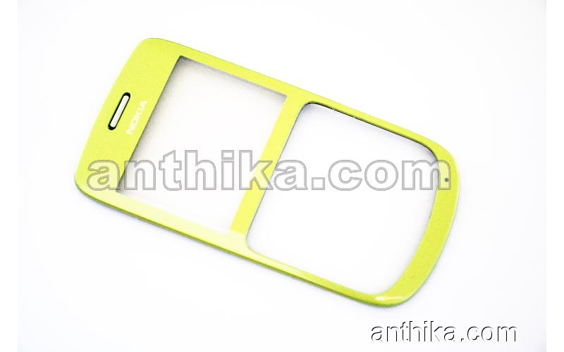 Nokia C3 C3-00 Kapak Original Front Cover Green Used