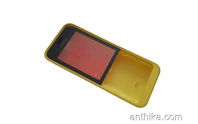 Nokia 220 Kapak Set Original Xpress on Cover Yellow New