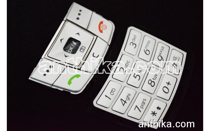 Samsung E250 Tuş Takım Original Keypad Silver New