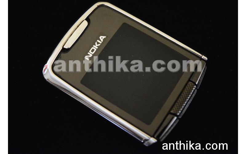 Nokia 8800 Ekran Çerçeve Original Lcd Frame Lens Glass Silver Used