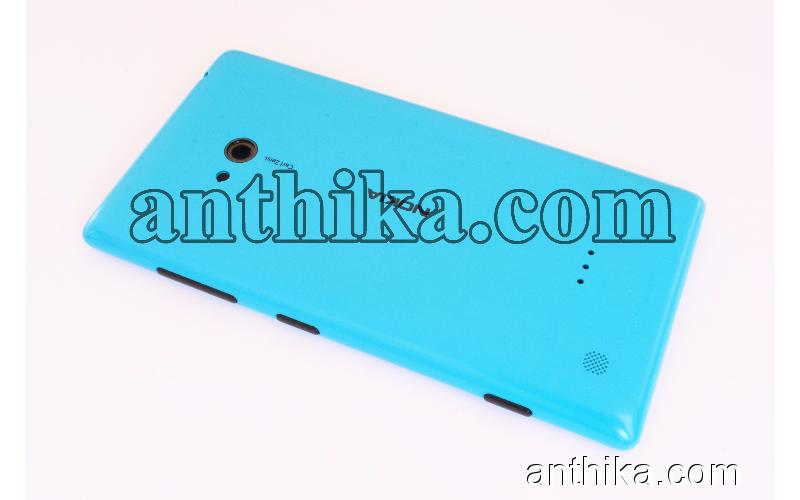 Nokia Lumia 720 Kapak Original Battery Cover Blue Used 02504M4