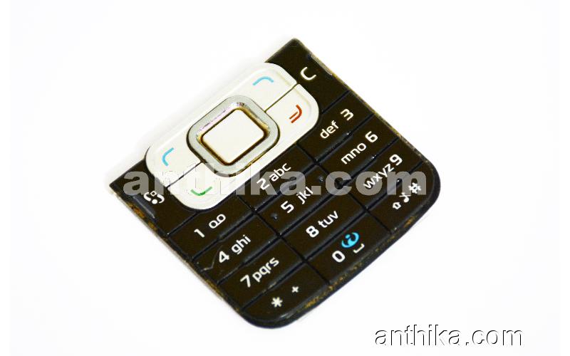 Nokia 6120 Classic Tuş Original Keypad Black Used