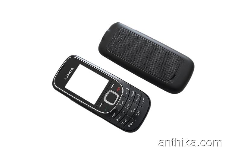 Nokia 2323 Kapak Tuş High Quality Front and Battery Cover Black New