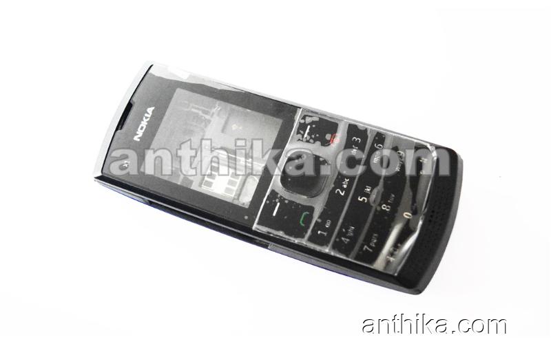 Nokia X1 X1-00 Tek Sim Kapak Kasa Tuş High Quality Full Housing Black