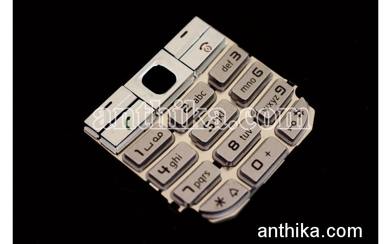 Siemens C75 Tuş Original Keypad Silver New