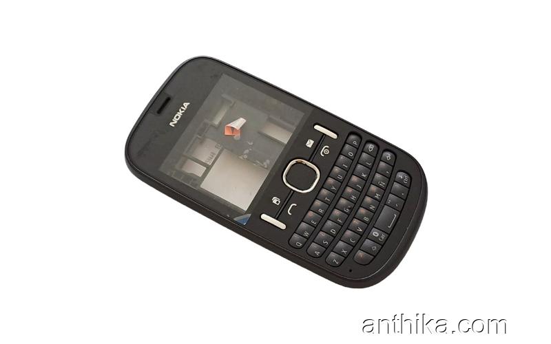 Nokia Asha 201 Kapak Kasa Tuş Original Full Housing Black New