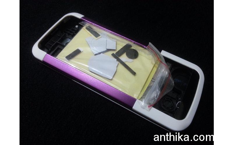 Nokia 5000 Kapak Kasa Orjinal Kalitesinde White Purple