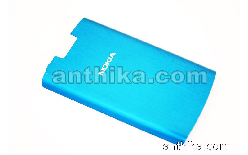 Nokia X3-02 Kapak Original Battery Cover Blue New