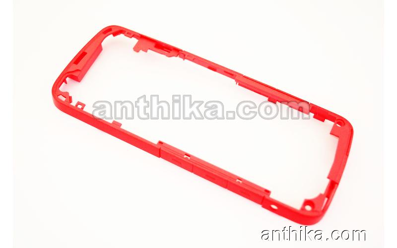 Nokia 5220 Orta Çıta Original Side Band Cover Side Panel Red New 0252588