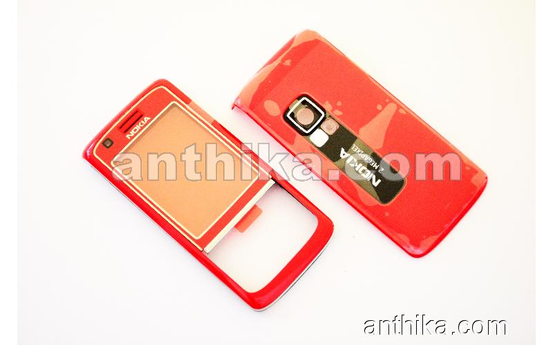 Nokia 6288 Kapak Original Xpress On Cover Red New